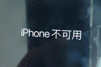 巴塘苹果服务网点分享锁屏界面显示“iPhone 不可用”如何解决 